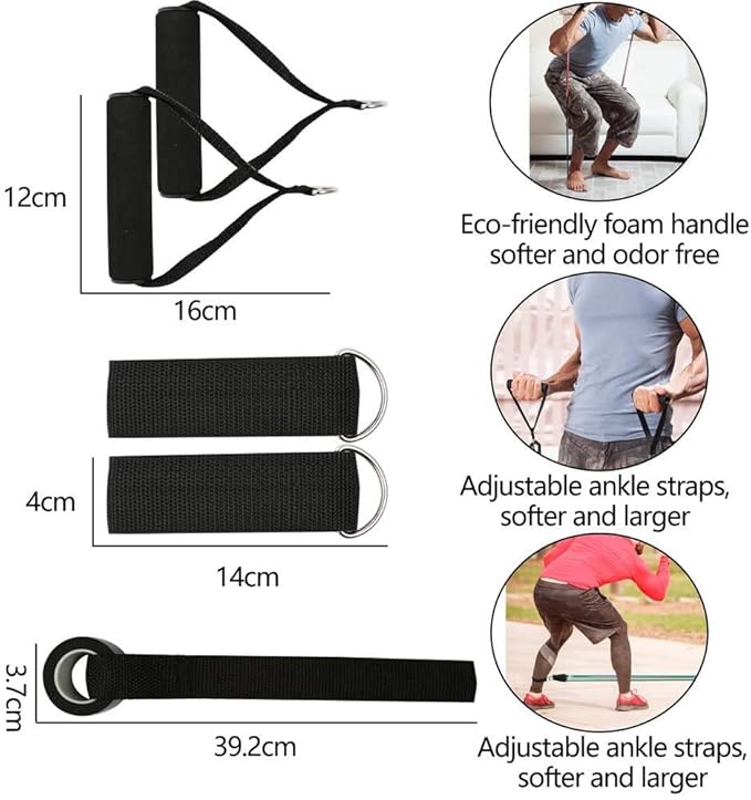 11 Pcs Resistance Band Set For Men & Women