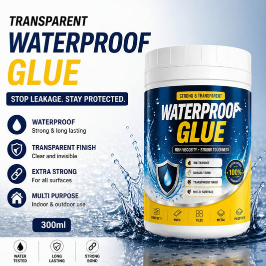 Transparent waterproof glue