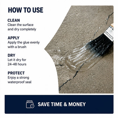 Transparent waterproof glue
