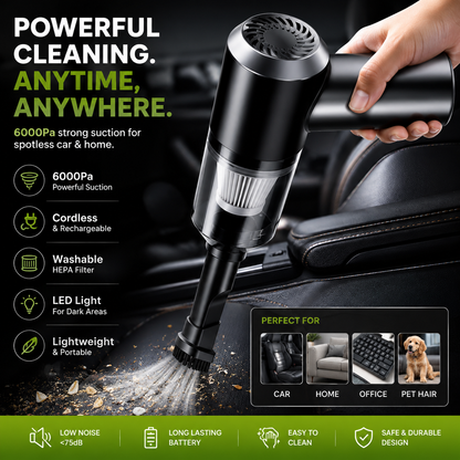 3 in 1 Portable Mini Vacuum Dust Cleaner