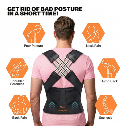 Adjustable Posture Corrector for Men & Women | Back & Shoulder Support