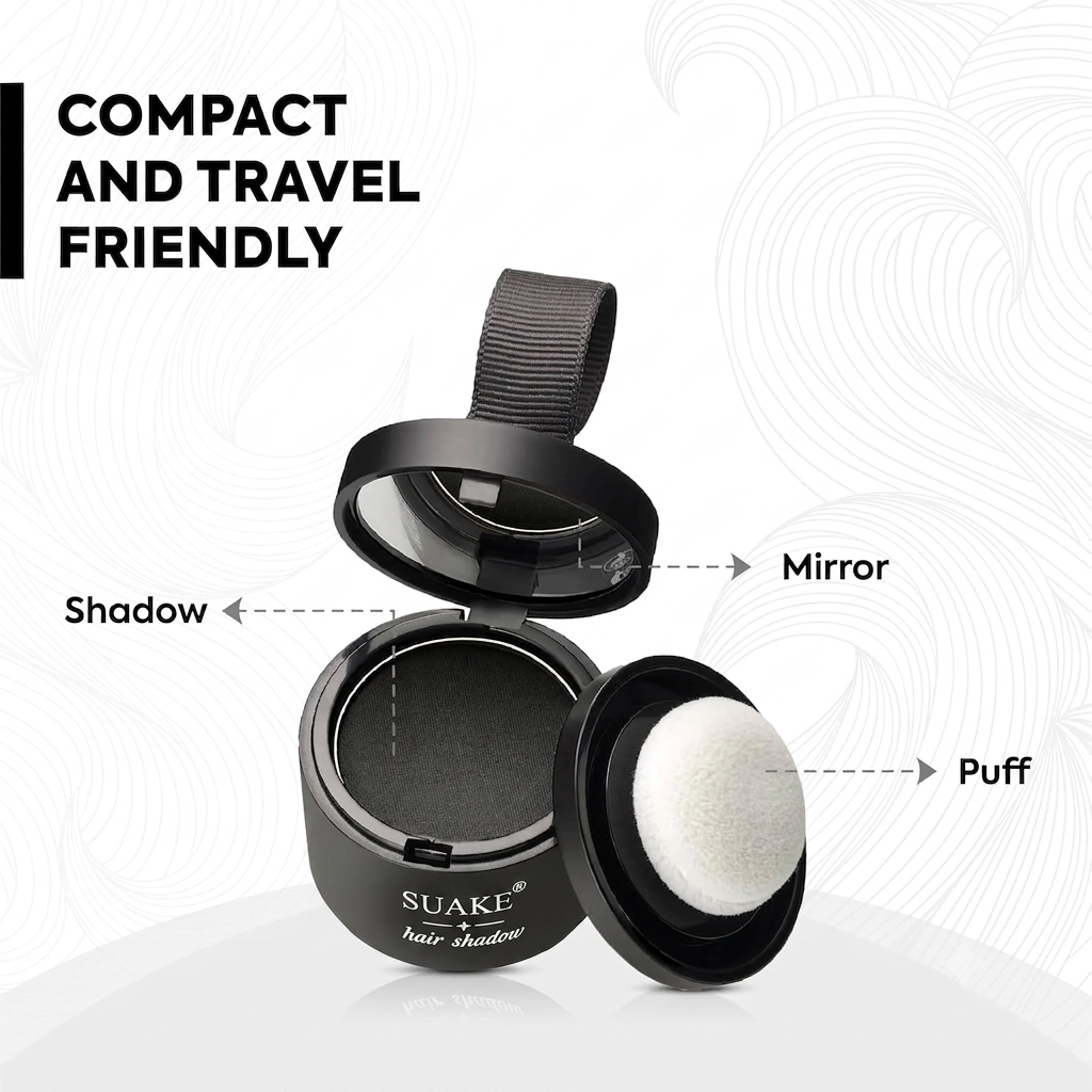 Hair Line Powder Black| Instantly Fuller Looking Hair(40g)