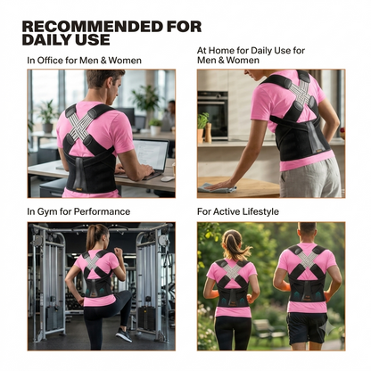 Adjustable Posture Corrector for Men & Women | Back & Shoulder Support