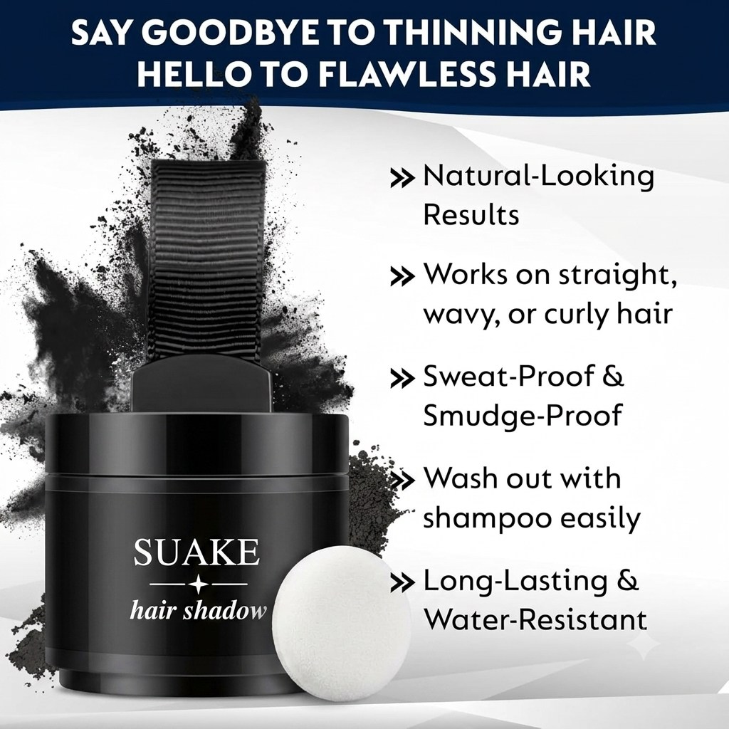 Hair Line Powder Black| Instantly Fuller Looking Hair(40g)