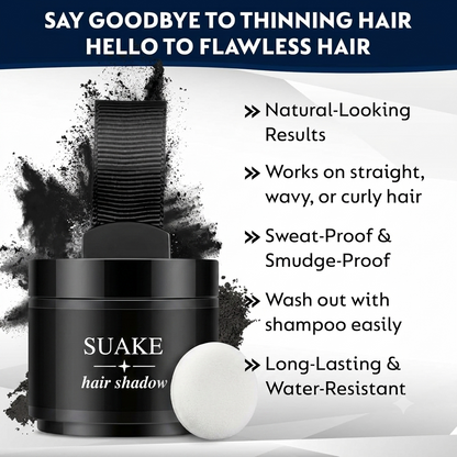 Hair Line Powder Black| Instantly Fuller Looking Hair(40g)