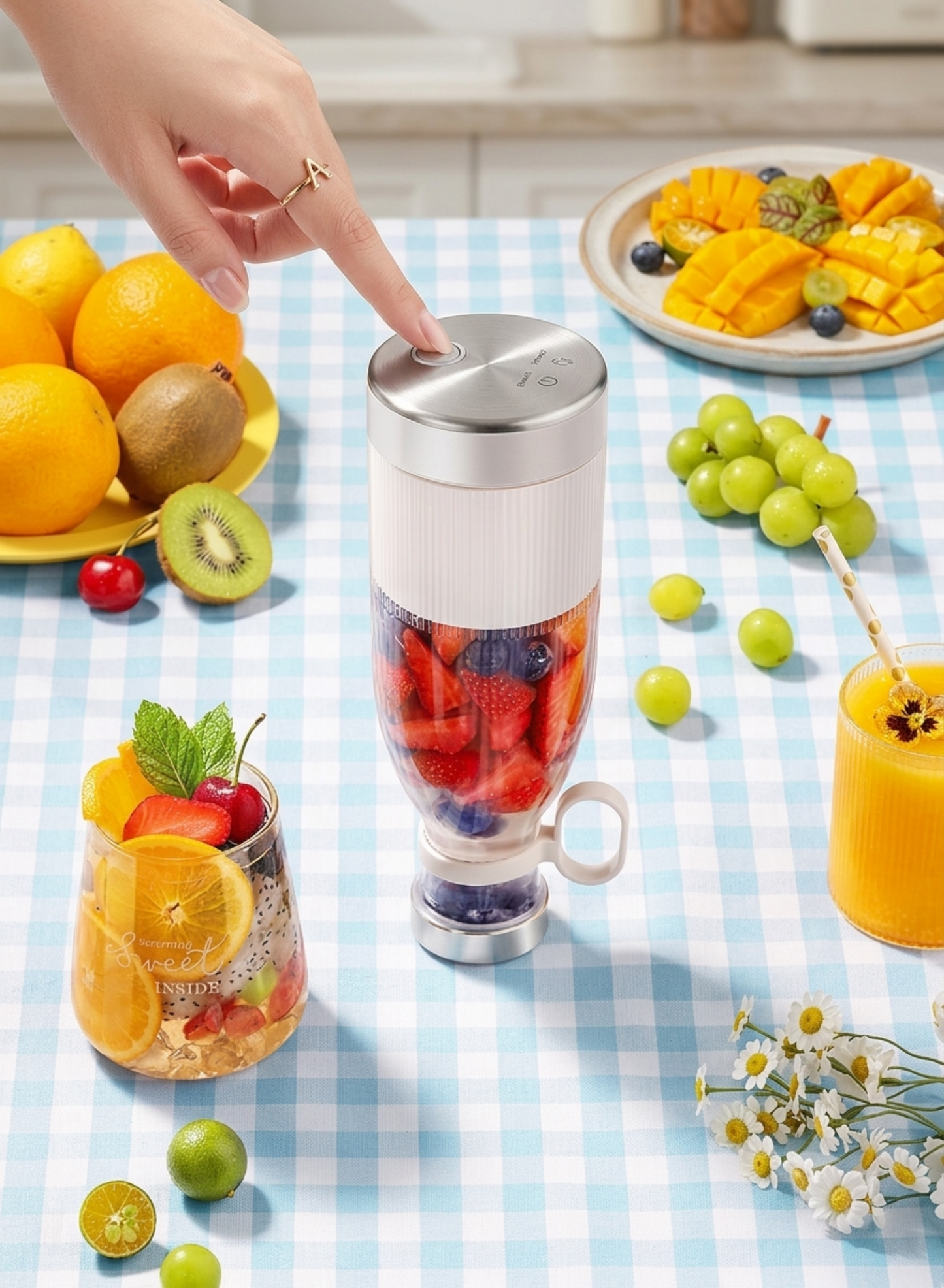 🍓 Fresh Juice Portable Blender Bottle (350ml)